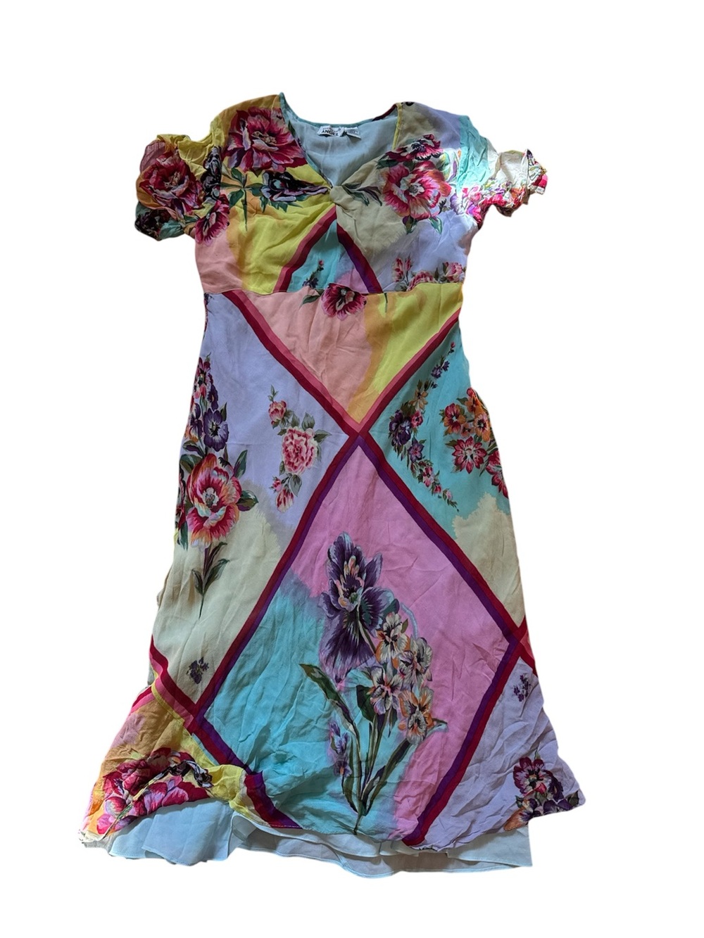 Y2K American Angel women’s Floral Patchwork Multicolor  Dress size 22W